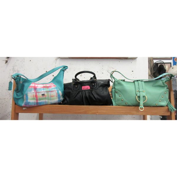 3 Soprano Leather Purses 