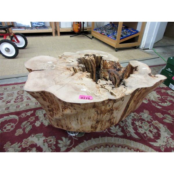 Live Edge Solid Wood Coffee Table Base