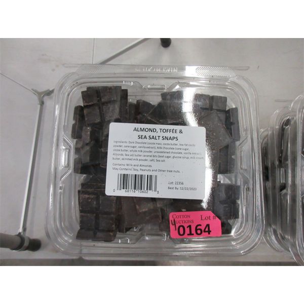 4 Dark Chocolate Almond Toffee Sea Salt Snaps