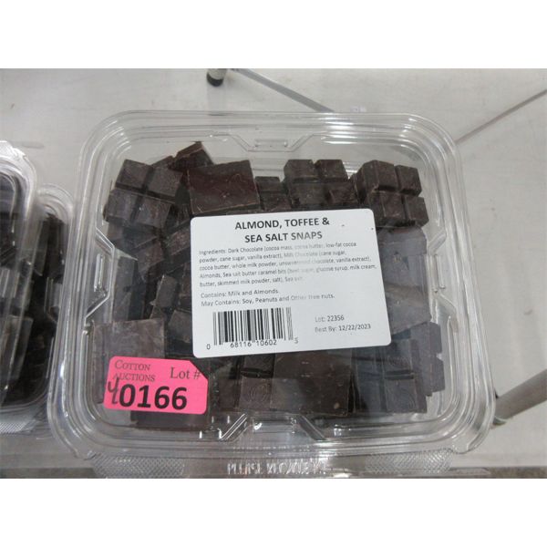 4 Dark Chocolate Almond Toffee Sea Salt Snaps