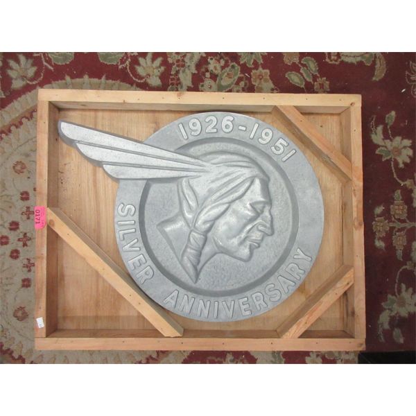 Pontiac Silver Anniversary Cast Aluminum Sign