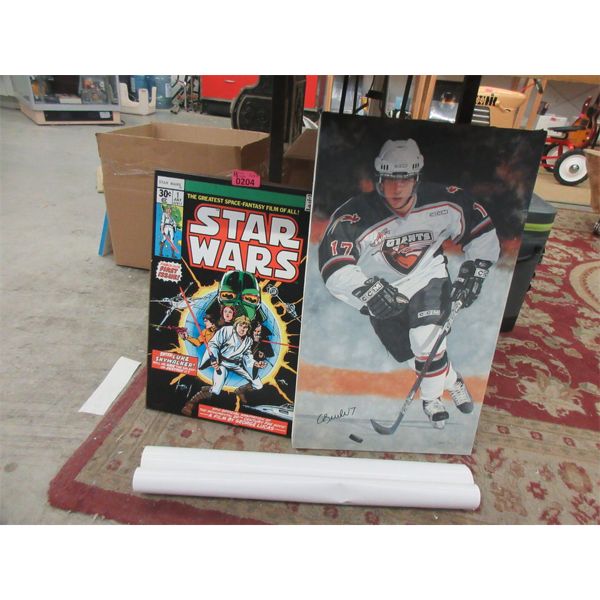 3 Piece Lot of Boston Bruins & Star Wars Memorabilia 