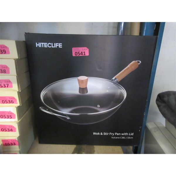 New Hiteclife 33 cm Wok/Stir Fry Pan with Lid