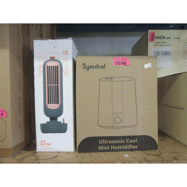 Mini Tower Fan & Ultrasonic Cool Mist Humidifier 