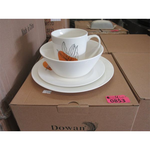 4 New 4 Piece Dinnerware Place Settings