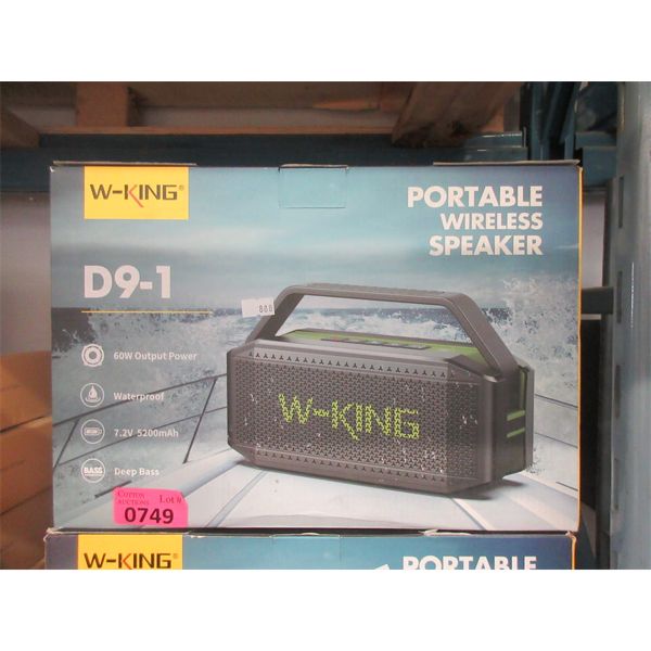 W-King Portable Wireless Speaker - Model D9-1