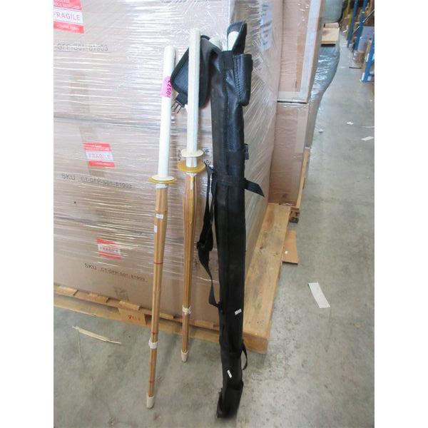 Set of 5 Kendo Shinai Bamboo Practice Katanas