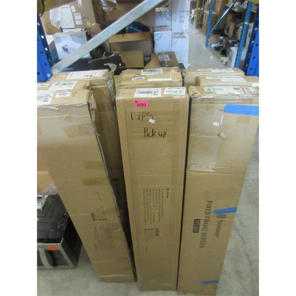 6 Bomaker Fixed Frame 100" Projector Screens