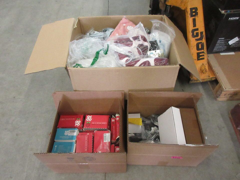 3 Boxes of Assorted Overstock Goods