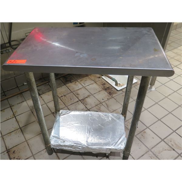 Metal Work Table w/ Undershelf 30"x18"x34"H