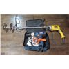 Image 1 : DeWalt DW235G VSR Drill 1/2" & Ryobi D47C Drill 3/8" w/ Accessories & Case