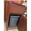 Image 3 : Waste Receptacle w/ Backsplash Top & Front Door 22"x22"x46"H