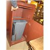 Image 2 : Waste Receptacle w/ Backsplash Top & Front Door 22"x22"x46"H