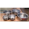 Image 1 : Multiple Metal Mixing Bowls, Bundt Pans & Plate Covers, Misc Sizes