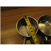 Image 2 : Qty 6 Metal Sauce Pots w/ Handles, Misc Sizes