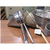 Image 2 : Multiple Metal & Plastic Mixing Bowls, Strainers, Racks, etc