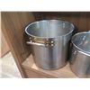 Image 2 : Qty 3 Metal Stock Pots w/ 1 Lid, Misc Sizes
