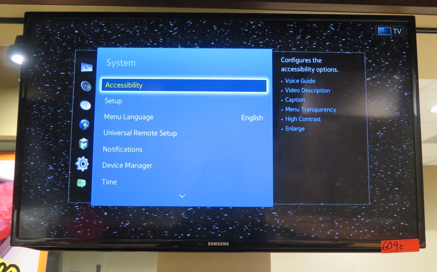 Enlarge the screen and text on your Samsung Smart TV