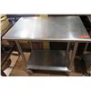 Image 1 : Rolling Metal Work Table w/ Undershelf 36"x24"x36"H