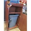 Image 2 : Waste Receptacle w/ Backsplash Top & Front Door 22"x22"x46"H