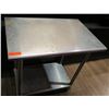 Image 1 : Advance Tabco Rolling Metal Work Table w/ Undershelf 36"x24"x36"H
