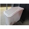 Image 8 : Rolling Metal Work Table w/ Undershelf 24"x18"x40"H & White Bin
