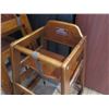 Image 2 : Qty 3 Wooden Baby High Chairs 20"x20"x28"H