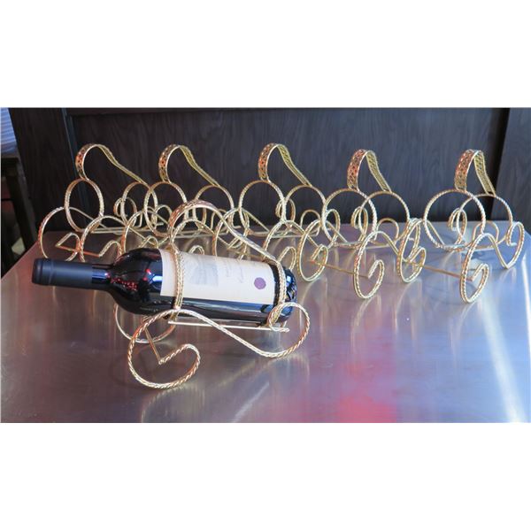 Qty 6 Single Wine Bottle Holders (Bottle Not Included)