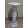Image 1 : Round Stone Stand on Pedestal Base 16" Dia, 36"H (Heavy)