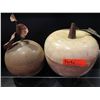 Image 1 : Qty 2 Fruit Motif Décor (One w/ Inside Storage)