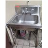 Image 1 : Advance Tabco Single Basin Sink 25"x22"x35"H