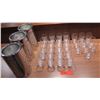 Image 1 : Multiple Clear Shot Glasses 2" Dia, 3"H & 3 Cylinder Wine Coolers