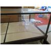 Image 7 : Cabinet w/ Clear Display Top & 3 Back Doors 46"L x28"W & Metal Rack