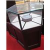 Image 1 : Hexagon Shape Display Case w/ 6 Sections & Undershelves 29"x29"x44"H