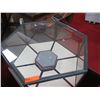 Image 2 : Hexagon Shape Display Case w/ 6 Sections & Undershelves 29"x29"x44"H