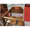 Image 3 : Qty 3 Wooden Baby High Chairs 12"x20"x28"H