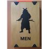 Image 1 : Men's Restroom Sign w/ Silhouette Figure Design 6"x9"
