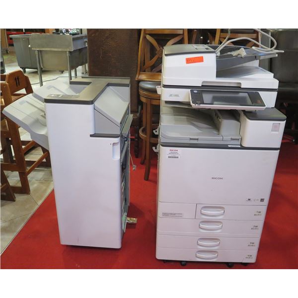 Ricoh MP C6003 Color Laser Printer w/ Feed & Cabinet