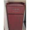 Image 1 : Waste Receptacle w/ Backsplash Top & Front Door 22"x22"x46"H