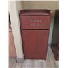 Image 2 : Waste Receptacle w/ Backsplash Top & Front Door 22"x22"x46"H