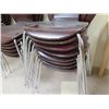 Image 2 : Qty 20 Stacking Chairs 17"x16"x32"H