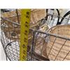 Image 8 : Rolling Metal Mesh Cart 27"H w/ Misc Baskets