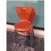 Image 2 : Qty 9 Guangxi Sunway Forest Products Stacking Chairs