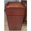 Image 1 : Waste Receptacle w/ Backsplash Top & Front Door 22"x22"x46"H