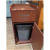 Image 2 : Waste Receptacle w/ Backsplash Top & Front Door 22"x22"x46"H