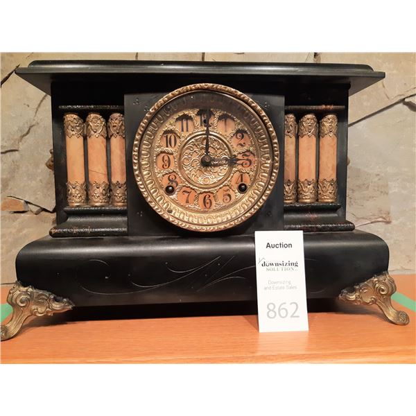 Antique William Gilbert  Mantle Clock Cat B