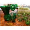 Image 3 : Vintage Green Glass Cat A