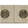 Image 2 : 1963 & 1964 WASHINGTON SILVER QUARTERS.