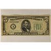 Image 1 : 1934-D US $5 FEDERAL RESERVE NOTE, GREEN SEAL