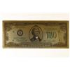 Image 1 : REPLICA 24 KT GOLD FOIL 1976 US $2 FRN. CRISP UNC